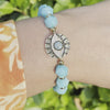 ♥︎ Bracelet en Amazonite Ice bleu