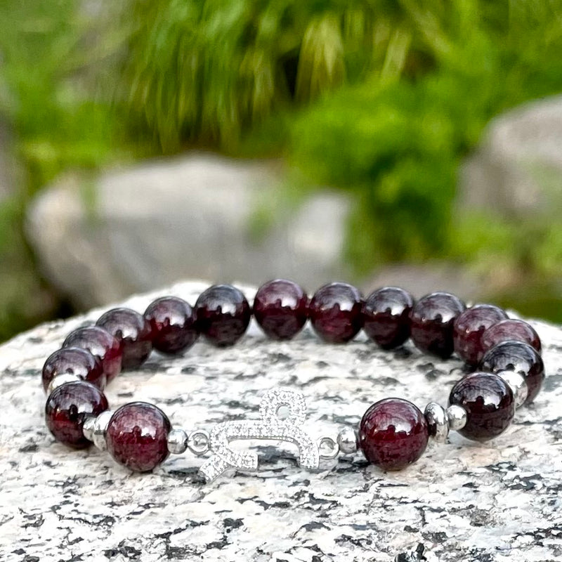 1 - Capricorn Zodiac Bracelet *the Garnet*