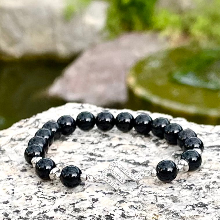 11 - Scorpio Zodiac Bracelet *Black Agate*