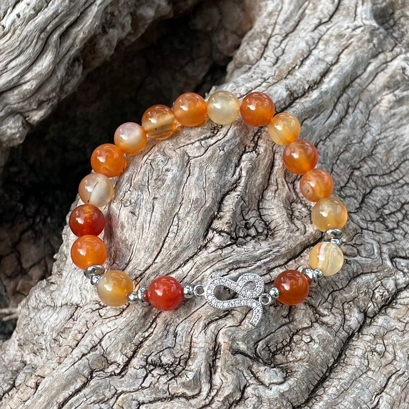 8 - Leo Zodiac Bracelet *Carnelian*