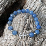 12 - Bracciale zodiacale Sagittario *Avventurina blu*