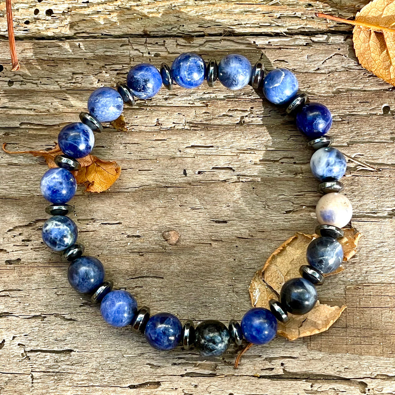 ♞ Bracelet en Sodalite