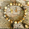 Landscape Jasper and Hematite Bracelet