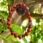 ♞ Bracelet en Jaspe Rouge