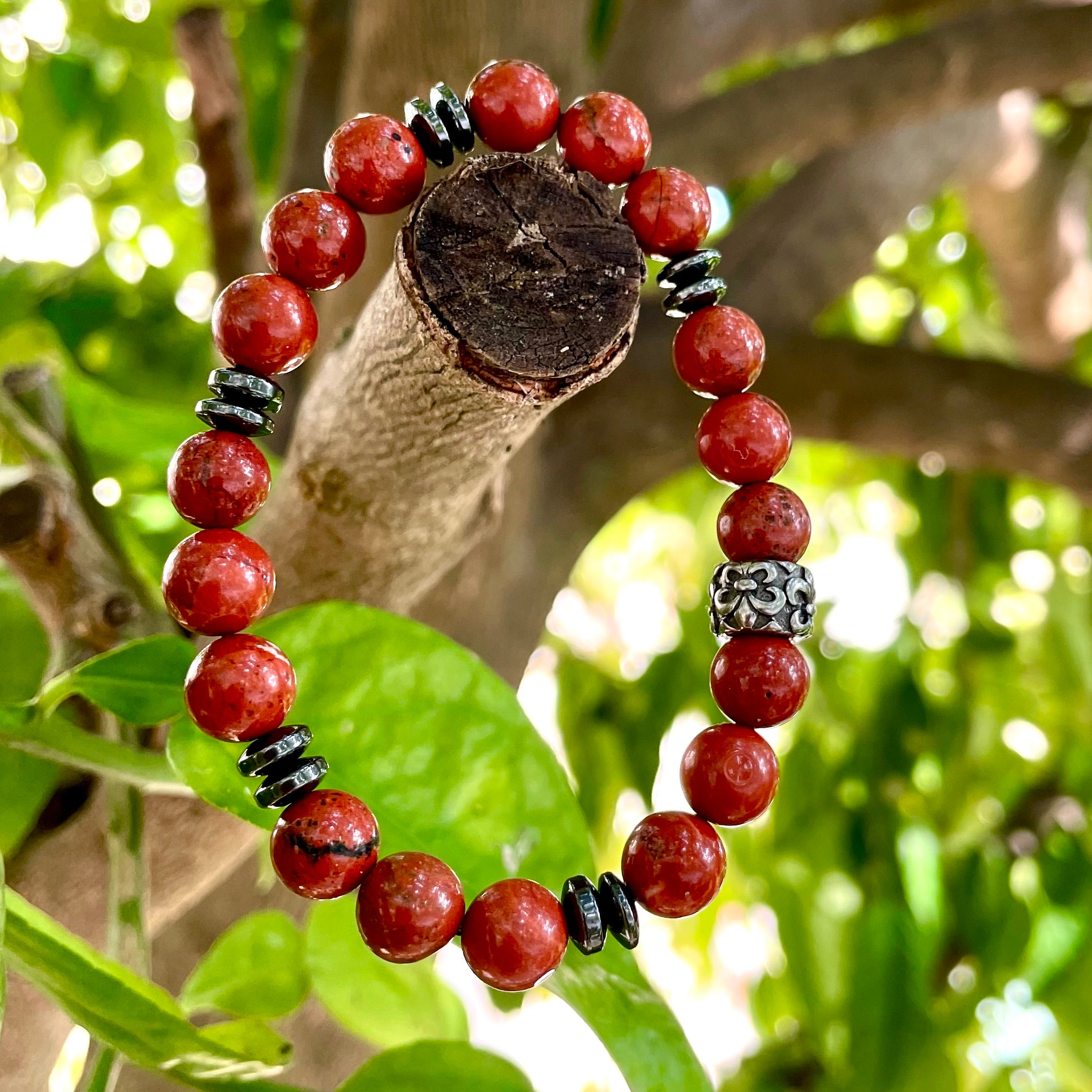 Red Jasper Chakra Bracelets | Root Chakra Crystal | Chakra Beaded Bracelets  – Azuro Republic
