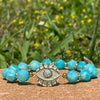 ♥︎ Bracelet en Amazonite Ice bleu