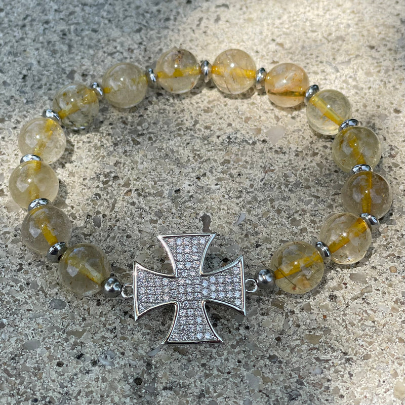 ♥︎ Bracelet en Quartz Rutile