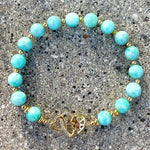 ♥︎ Bracelet en Amazonite verte