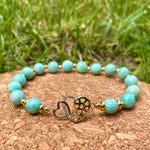 ♥︎ Bracelet en Amazonite verte