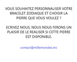 1 - Bracelet Zodiaque du Capricorne *le Grenat*