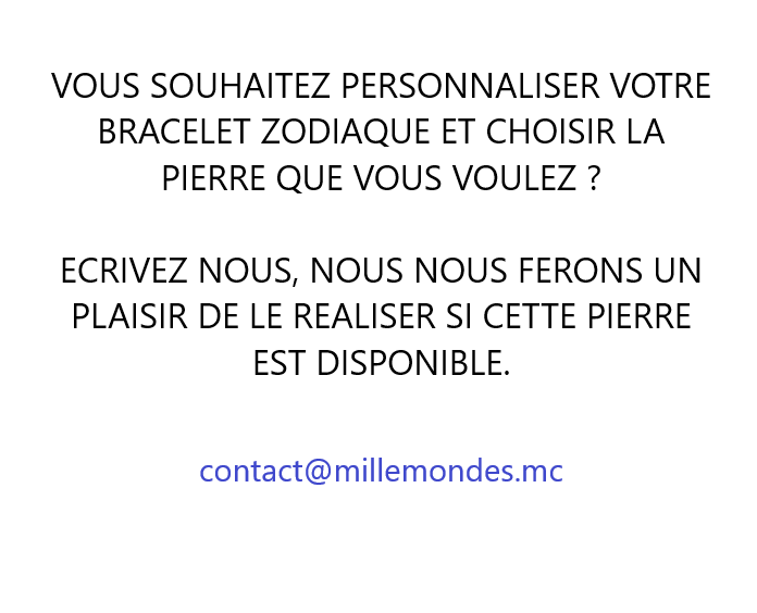 7 - Bracelet Zodiaque du Cancer *le Jade Blanc*